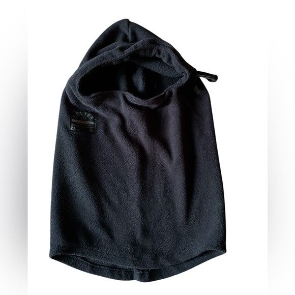 CELTEK CLAN Warm Fleece Hood Hat Black Fleece Cord to Adjust Size Winter Ski - Picture 2 of 5